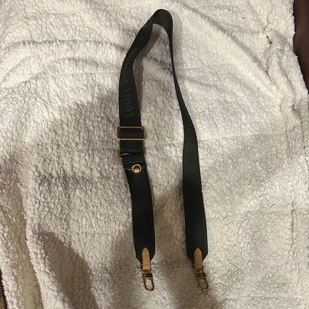 Louis Vuitton Strap with Gold Accents**Authentic**